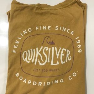 Quicksilver Mustard Yellow T-Shirt